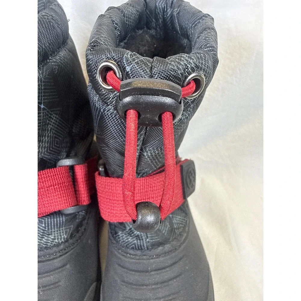 Northside Kids Frosty Winter Snow Boots Black Red Size 8 Toddler